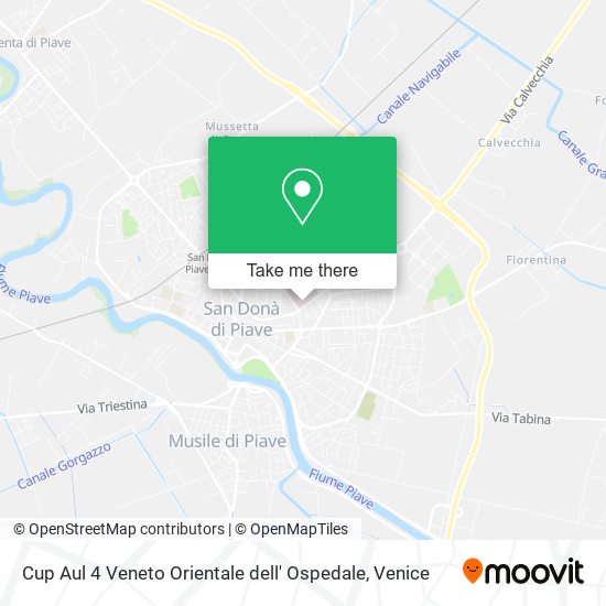 Cup Aul 4 Veneto Orientale dell' Ospedale map