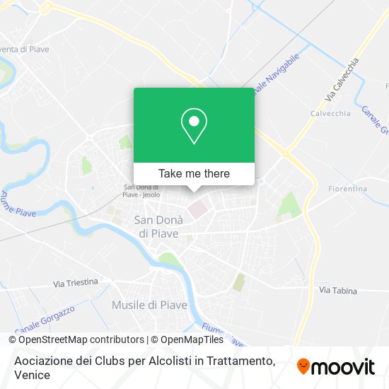 Aociazione dei Clubs per Alcolisti in Trattamento map