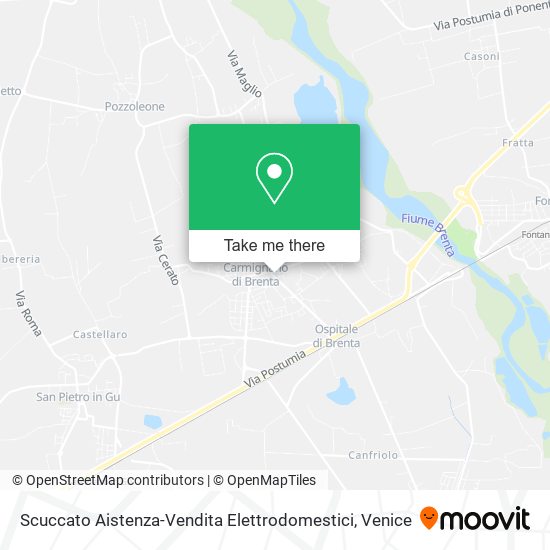 Scuccato Aistenza-Vendita Elettrodomestici map
