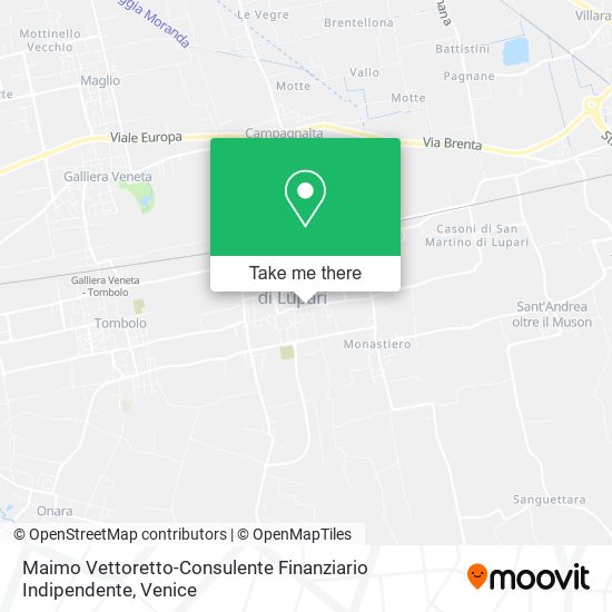 Maimo Vettoretto-Consulente Finanziario Indipendente map