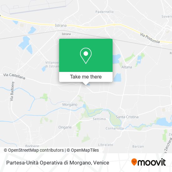 Partesa-Unità Operativa di Morgano map