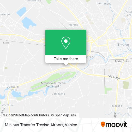 Minibus Transfer Treviso Airport map