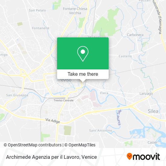 Archimede Agenzia per il Lavoro map