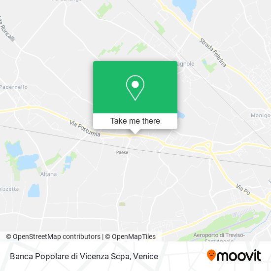 Banca Popolare di Vicenza Scpa map