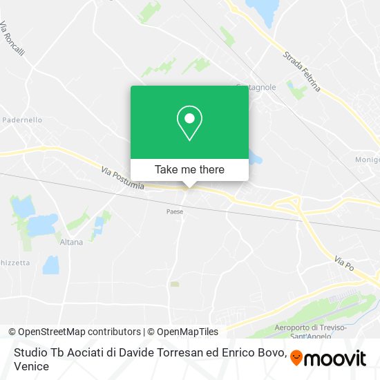 Studio Tb Aociati di Davide Torresan ed Enrico Bovo map