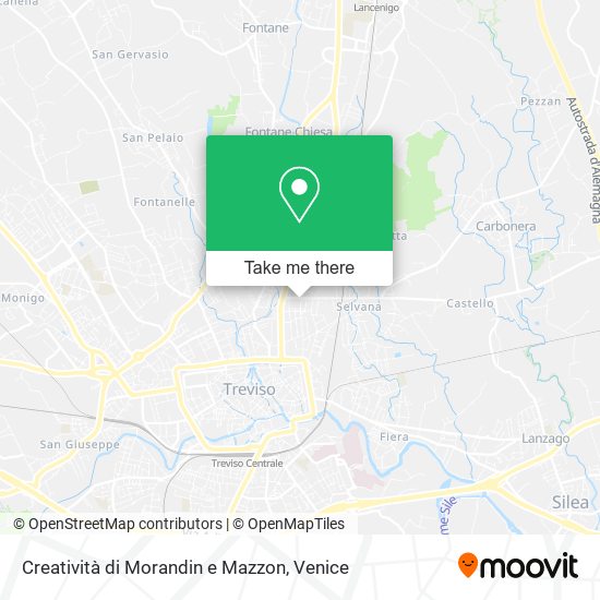 Creatività di Morandin e Mazzon map