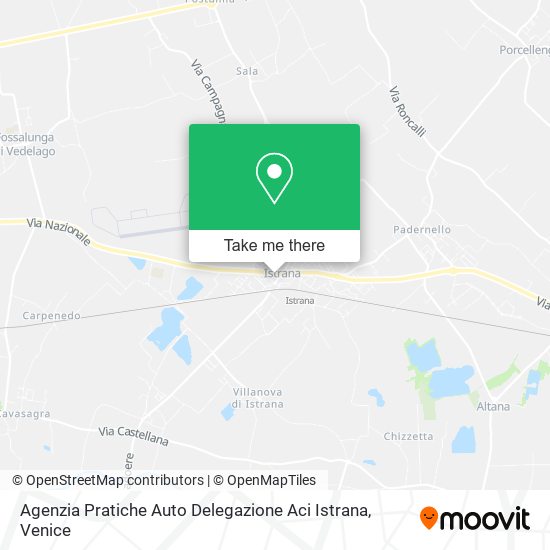 Agenzia Pratiche Auto Delegazione Aci Istrana map