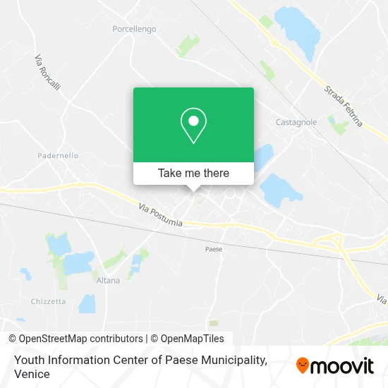 Youth Information Center of Paese Municipality map