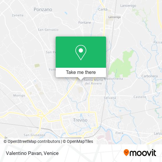 Valentino Pavan map