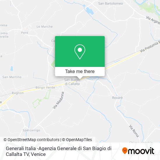 Generali Italia -Agenzia Generale di San Biagio di Callalta TV map