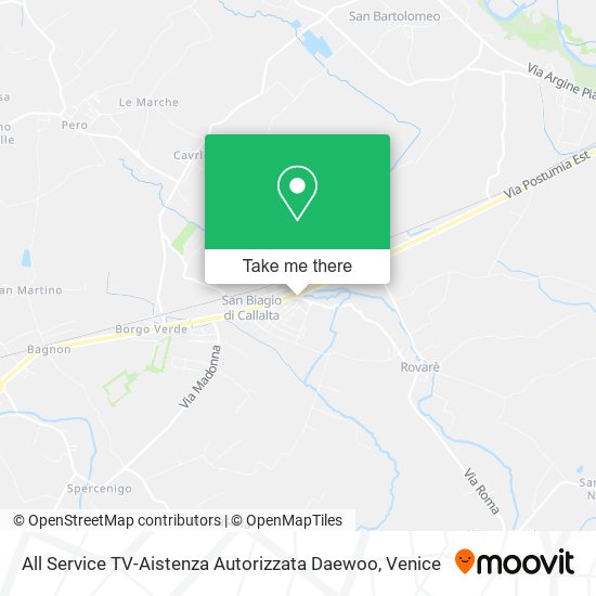 All Service TV-Aistenza Autorizzata Daewoo map