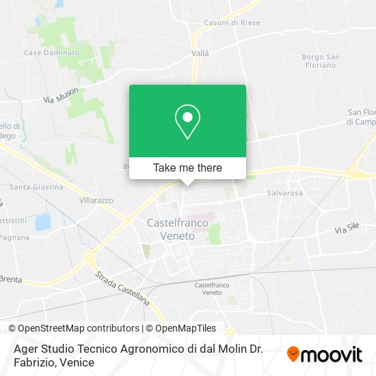 Ager Studio Tecnico Agronomico di dal Molin Dr. Fabrizio map