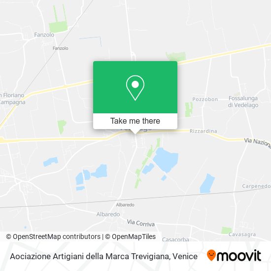 Aociazione Artigiani della Marca Trevigiana map