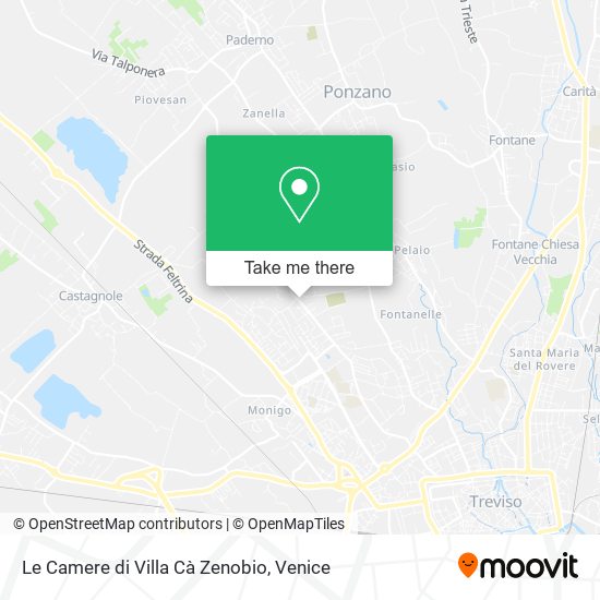 Le Camere di Villa Cà Zenobio map