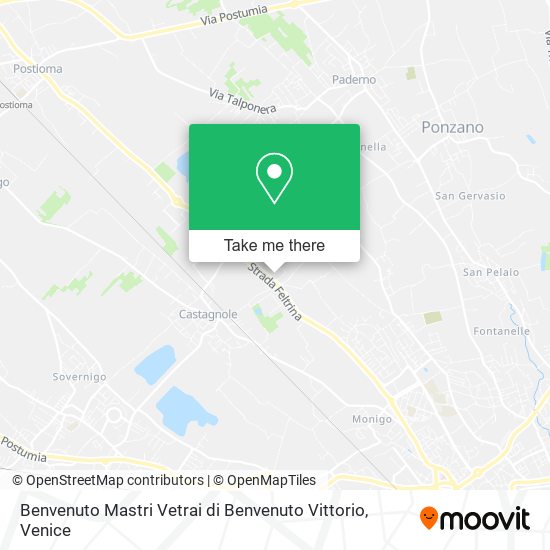 Benvenuto Mastri Vetrai di Benvenuto Vittorio map