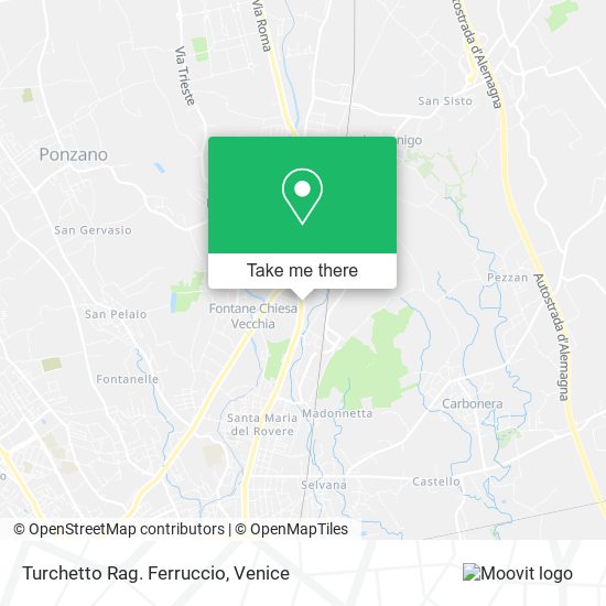 Turchetto Rag. Ferruccio map