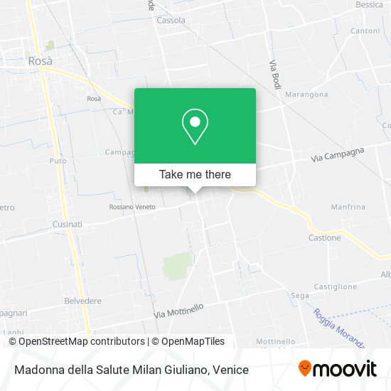 Madonna della Salute Milan Giuliano map