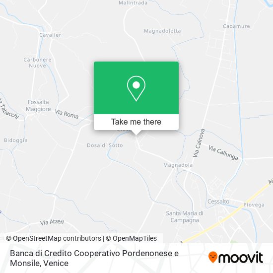 Banca di Credito Cooperativo Pordenonese e Monsile map