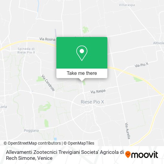 Allevamenti Zootecnici Trevigiani Societa' Agricola di Rech Simone map