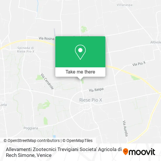 Allevamenti Zootecnici Trevigiani Societa' Agricola di Rech Simone map