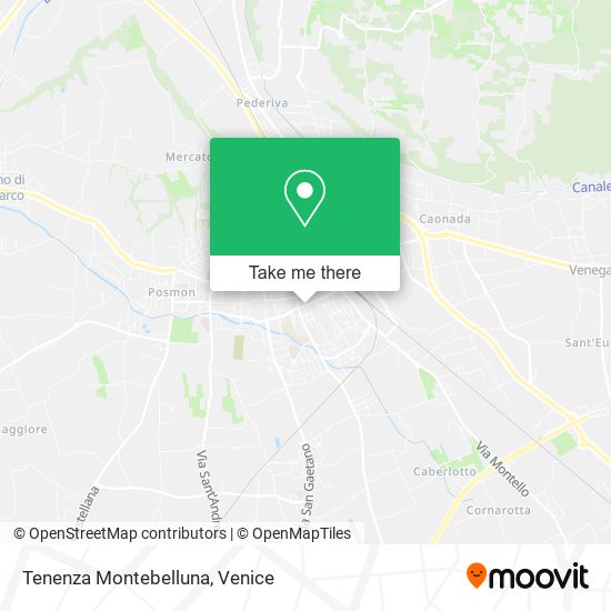 Tenenza Montebelluna map