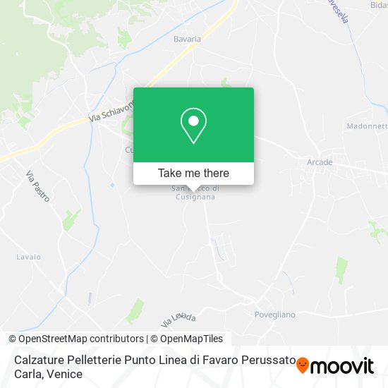 Calzature Pelletterie Punto Linea di Favaro Perussato Carla map