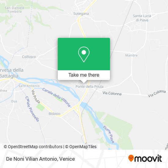 De Noni Vilian Antonio map