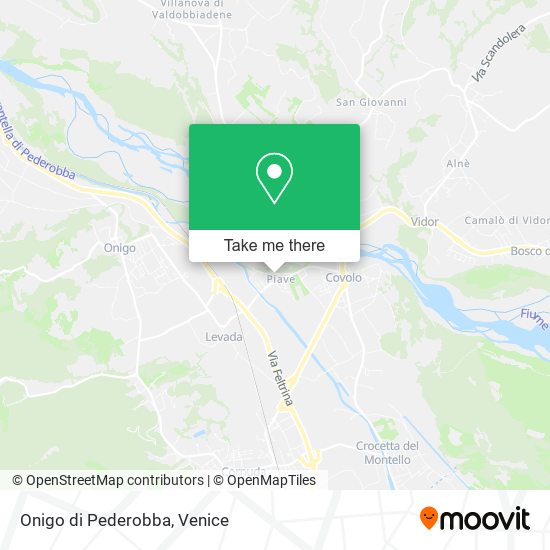 Onigo di Pederobba map