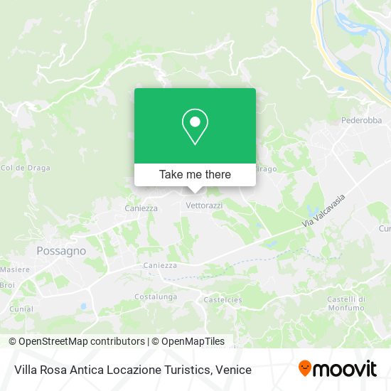 Villa Rosa Antica Locazione Turistics map