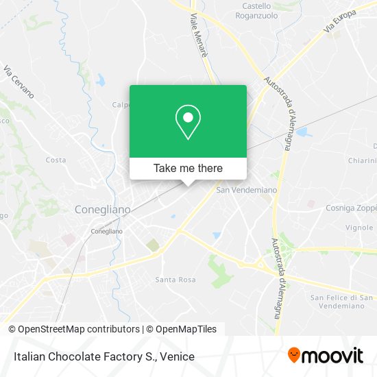 Italian Chocolate Factory S. map