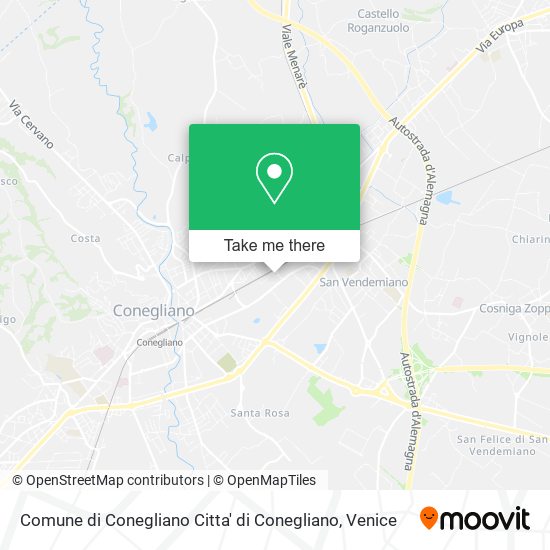 Comune di Conegliano Citta' di Conegliano map