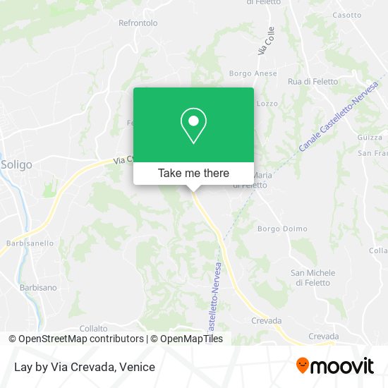 Lay by Via Crevada map