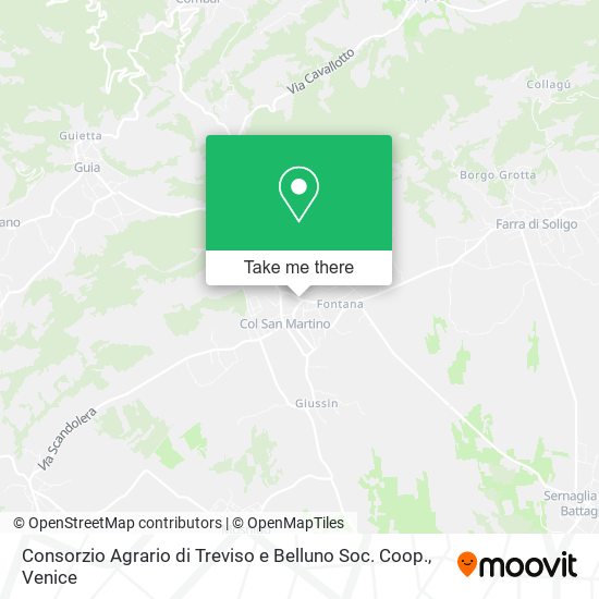 Consorzio Agrario di Treviso e Belluno Soc. Coop. map