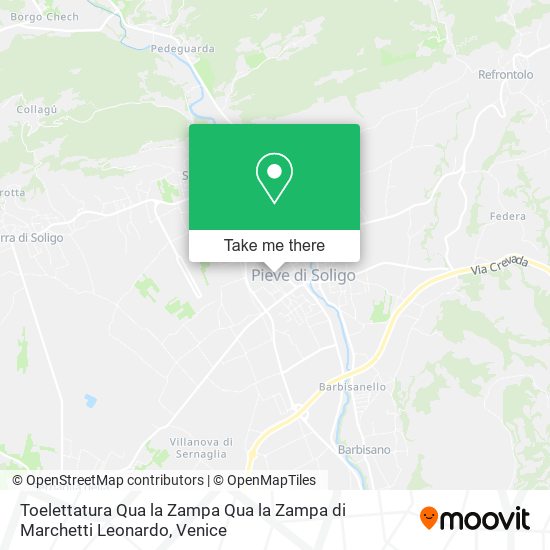 Toelettatura Qua la Zampa Qua la Zampa di Marchetti Leonardo map