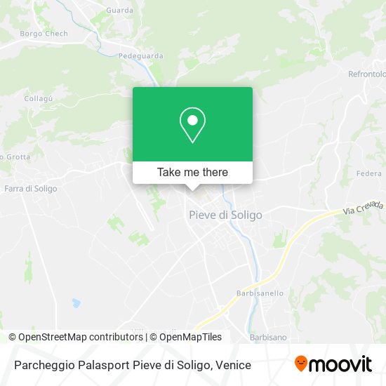 Parcheggio Palasport Pieve di Soligo map