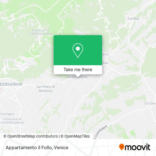 Appartamento il Follo map