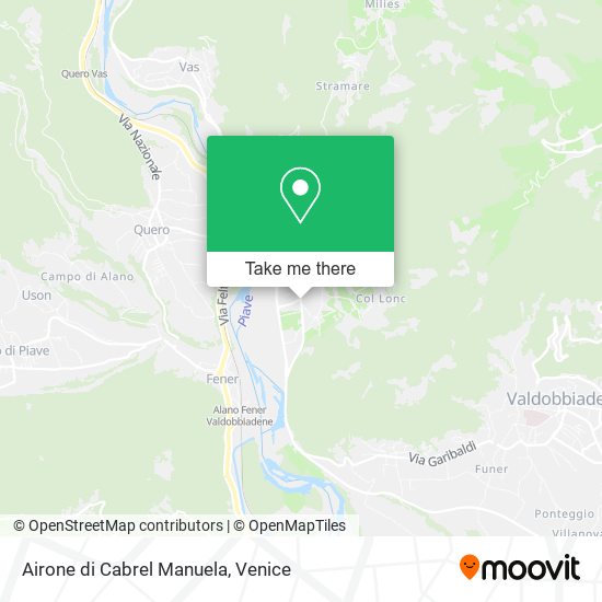 Airone di Cabrel Manuela map