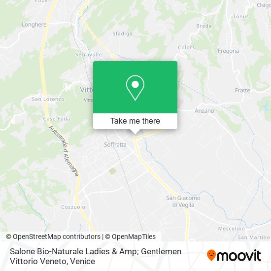 Salone Bio-Naturale Ladies & Amp; Gentlemen Vittorio Veneto map