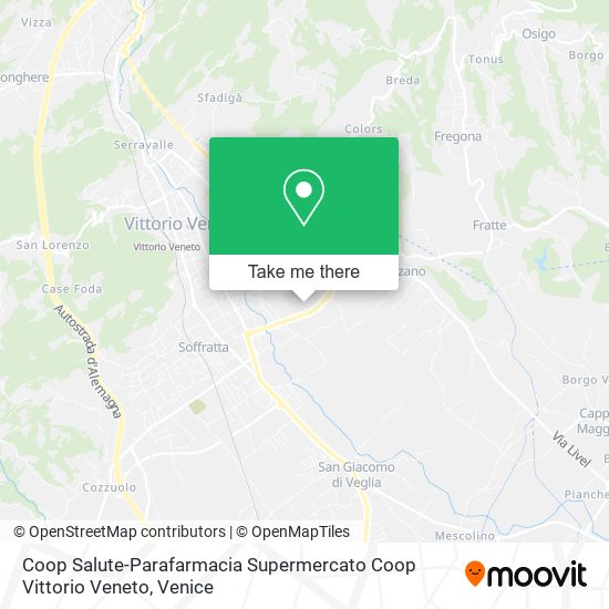 Coop Salute-Parafarmacia Supermercato Coop Vittorio Veneto map