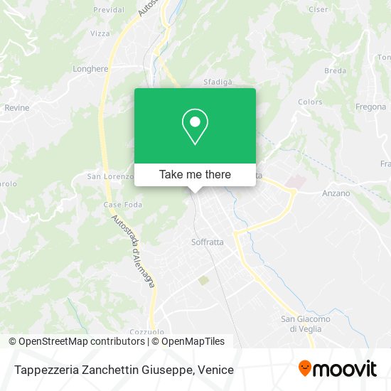 Tappezzeria Zanchettin Giuseppe map