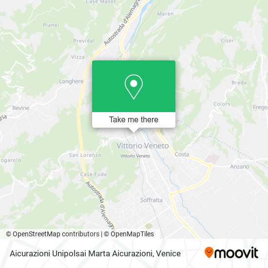 Aicurazioni Unipolsai Marta Aicurazioni map