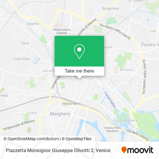 Piazzetta Monsignor Giuseppe Olivotti  2 map