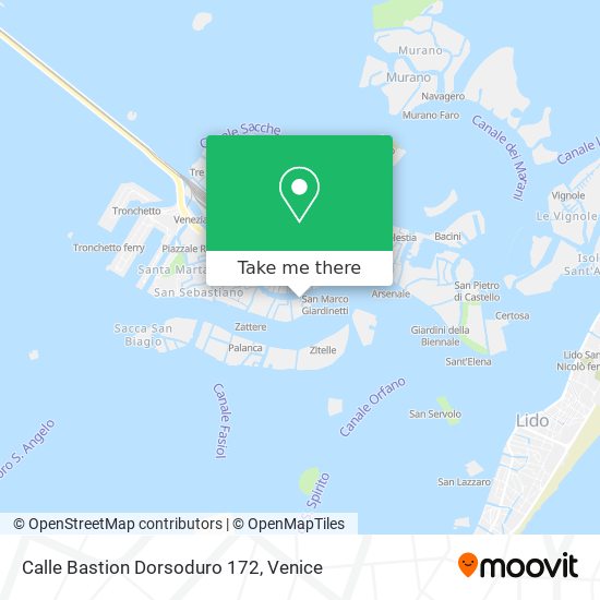Calle Bastion Dorsoduro 172 map