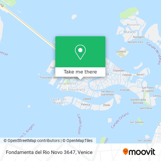 Fondamenta del Rio Novo 3647 map