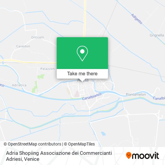 Adria Shopiing Associazione dei Commercianti Adriesi map