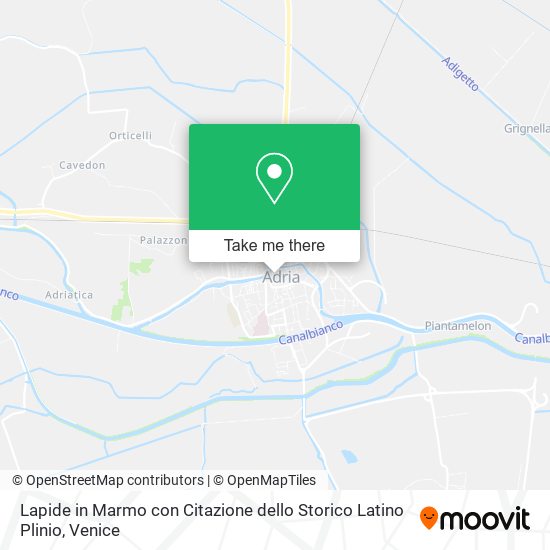 Lapide in Marmo con Citazione dello Storico Latino Plinio map