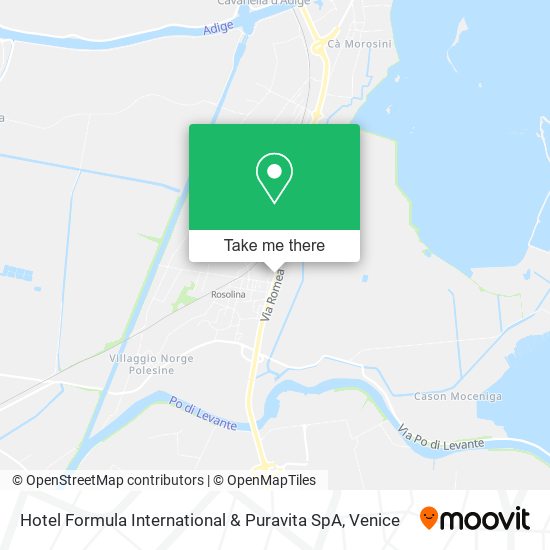 Hotel Formula International & Puravita SpA map