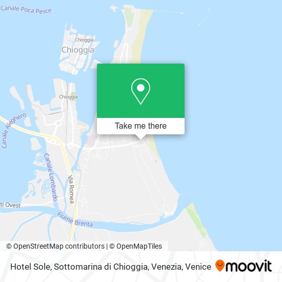 Hotel Sole, Sottomarina di Chioggia, Venezia map