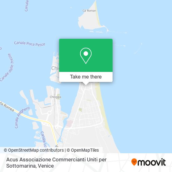 Acus Associazione Commercianti Uniti per Sottomarina map