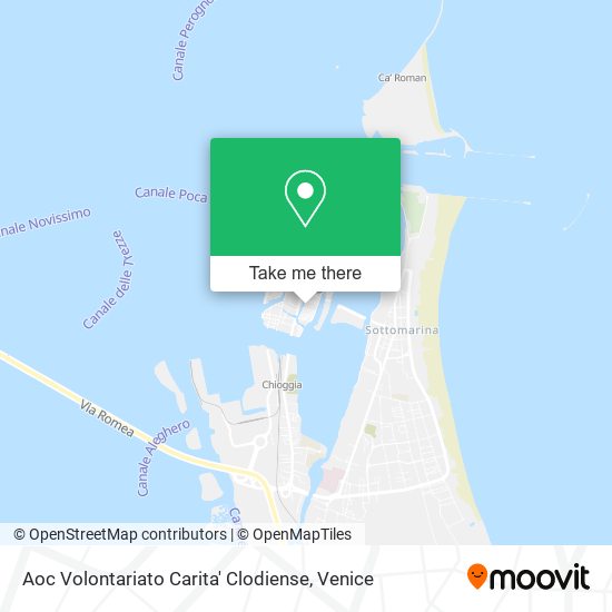Aoc Volontariato Carita' Clodiense map